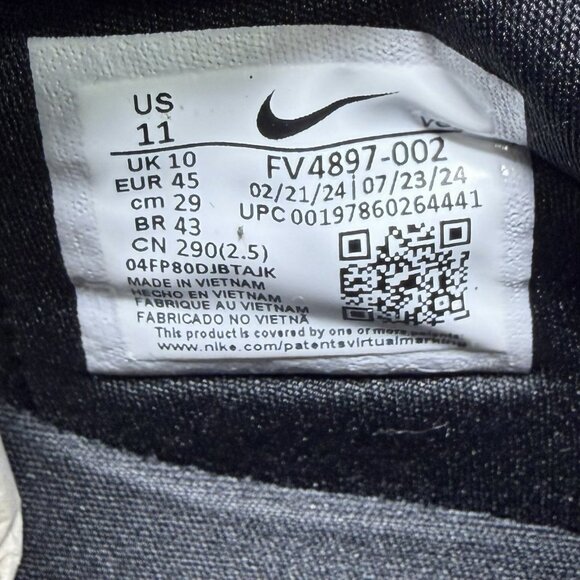 Nike Air Zoom Infinity Tour 2 Next% GTX Golf Cleats Black Men’s Size 11 - Picture 7 of 7